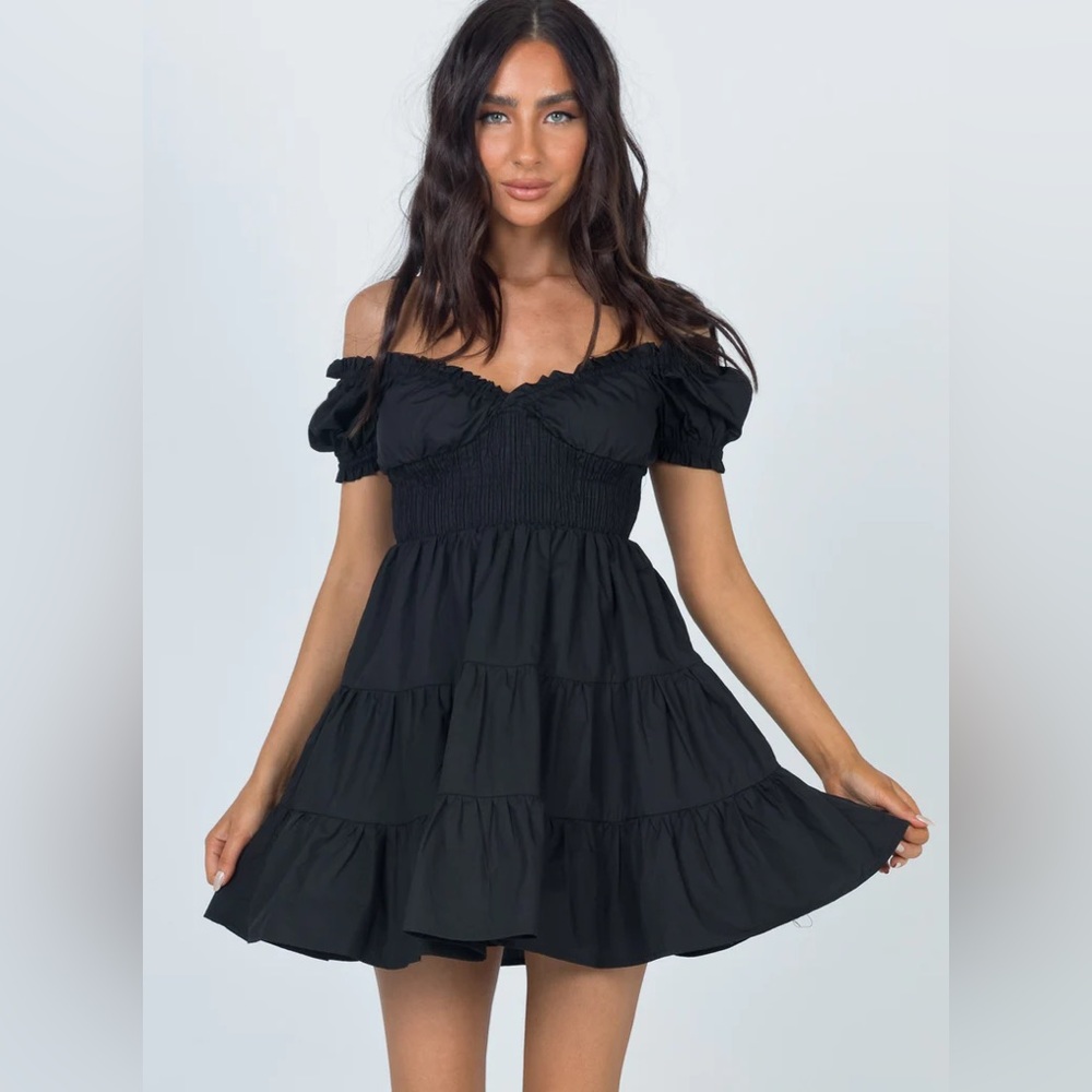 Princess Polly Daniela Mini Dress in Black